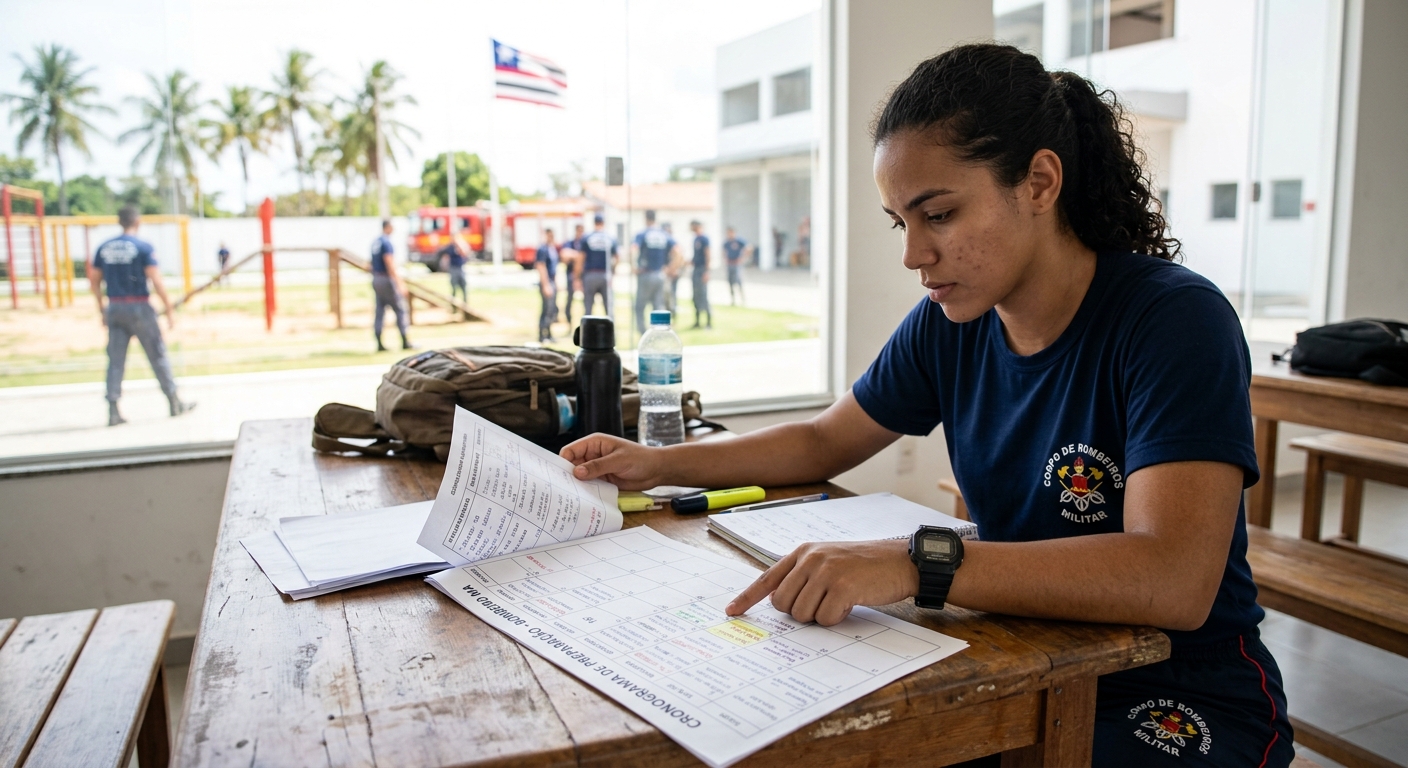 Roteiro Completo de Estudos para o Concurso Bombeiro MA